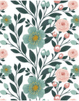 Papier peint fleuri - fleurs sauvages modernes