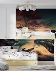 Japanese Wallpaper - Serene Lake and Misty Mountains