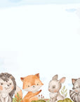 Papier Peint Enfant - Biches Renards Hérisson Et Lapins