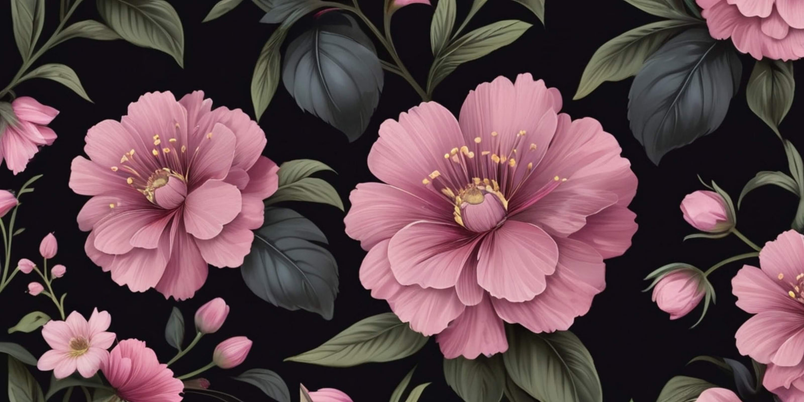 Pink and Black Wallpaper