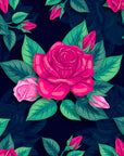 Papier Peint Design - Fleurs Roses