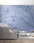Japanese Wallpaper – Blue Cherry Trees