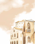Landscape wallpaper – Vintage Mediterranean architecture