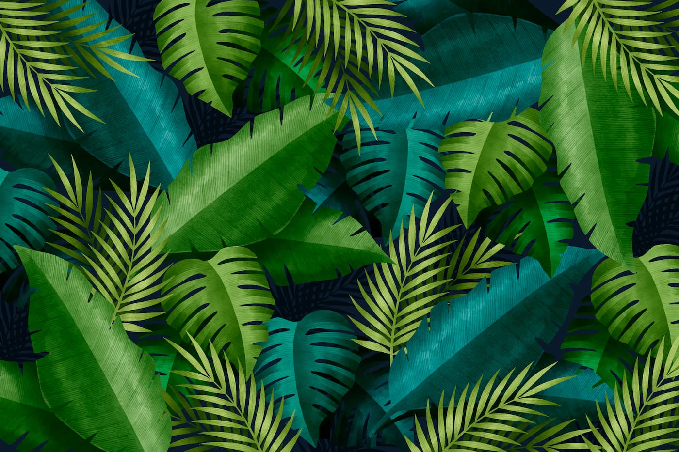 Tropical Wallpaper - Amazon Leaves