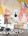 Papier Peint Enfant - Goûter des Animaux
