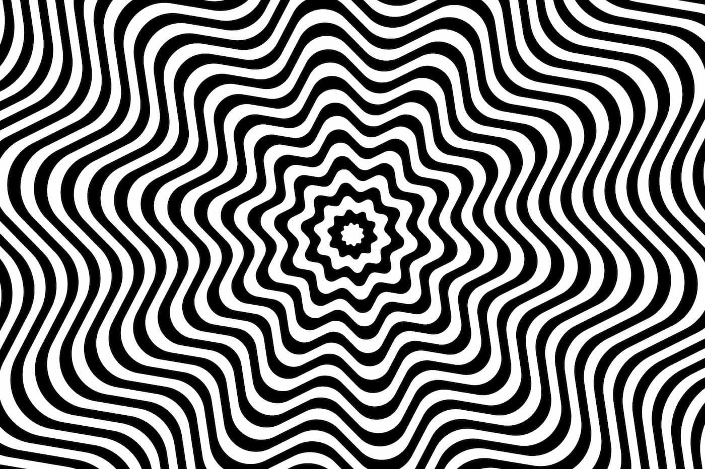 Black and White Wallpaper - Hypnotic Illusions