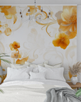 Art Deco Wallpaper - Saffron Flower Tapestry
