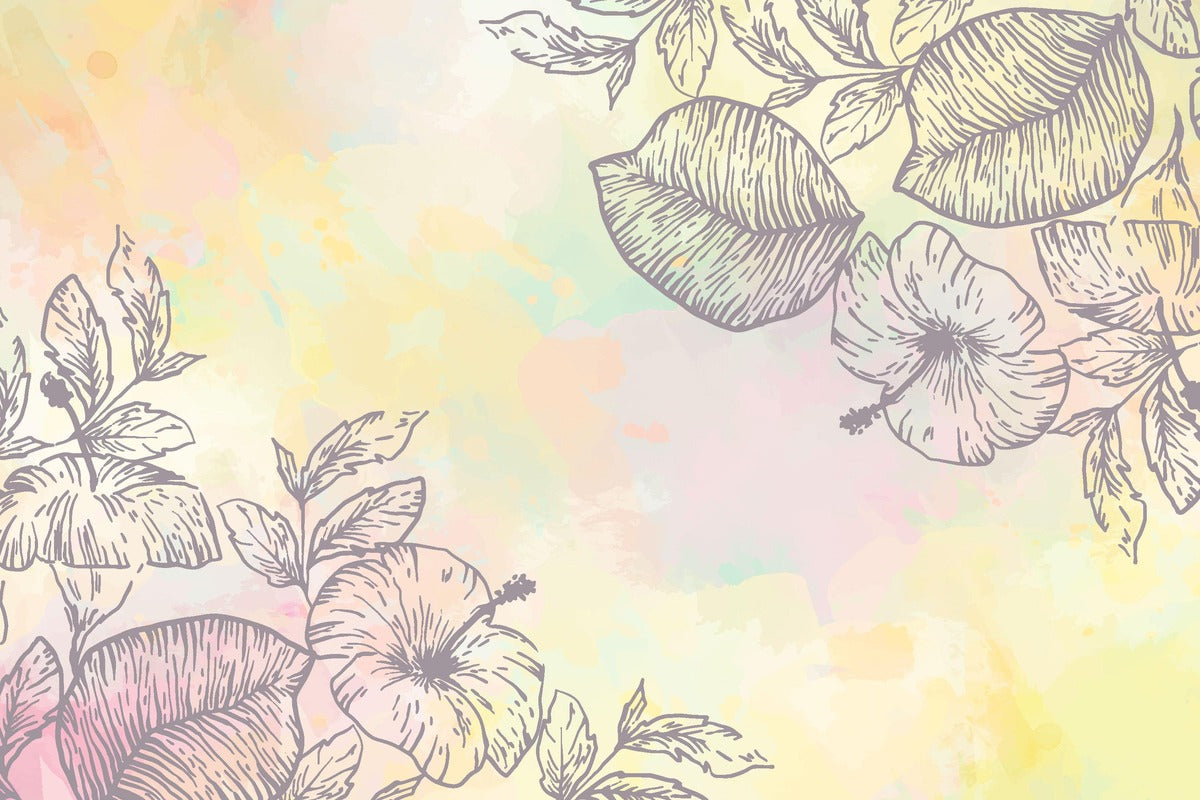 Illustration Wallpaper - Pastel Floral