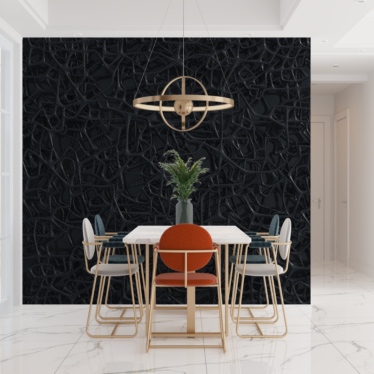 Art &amp; Deco Wallpaper - Dark Network