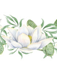 Papier peint fleuri - frise marguerites champêtres