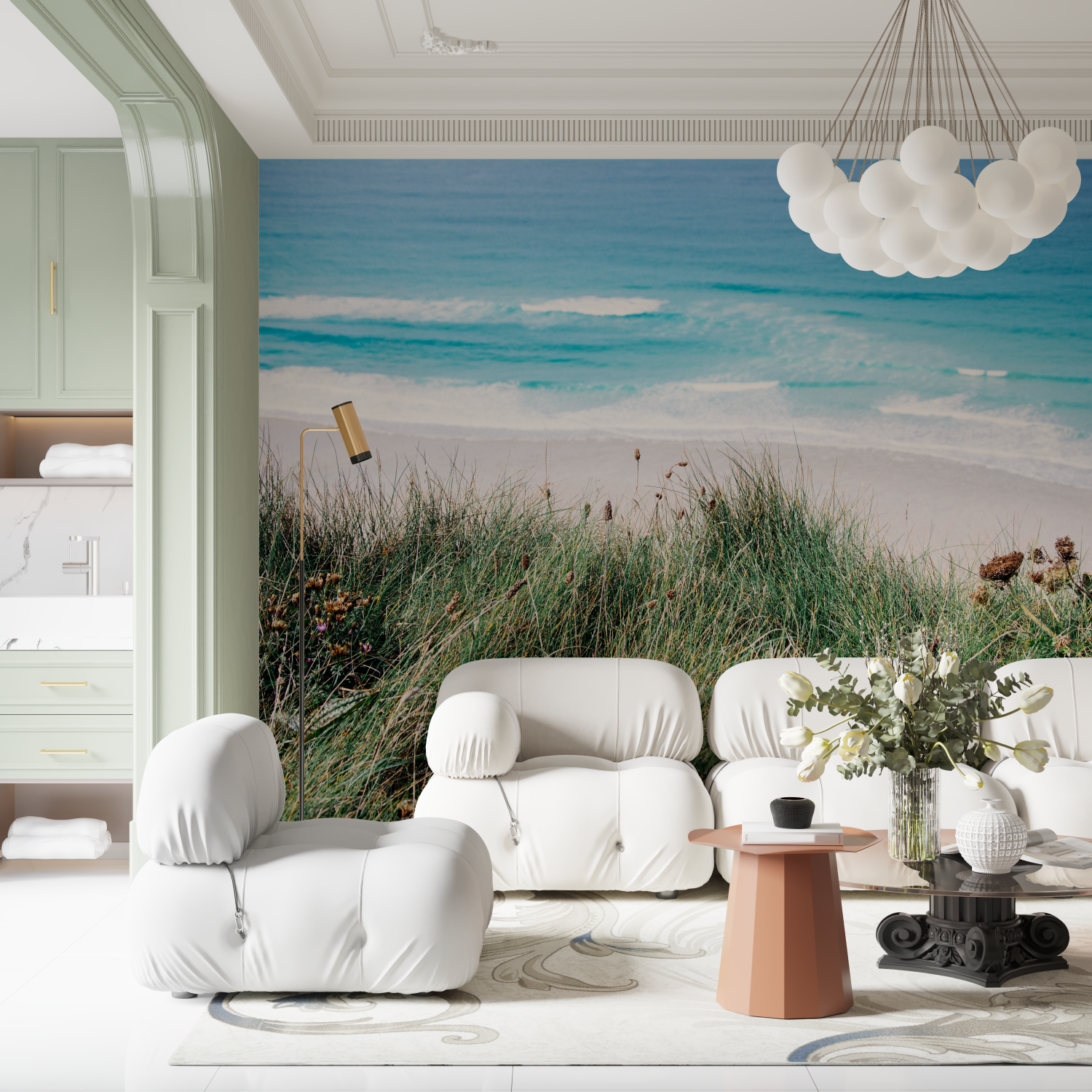 Panoramic Sea Wallpaper for Bedroom