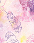 Feather wallpaper – Bohemian watercolor pattern