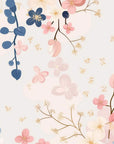 Papier Peint Floral - Jardin Fleuri aux Tons Pastels