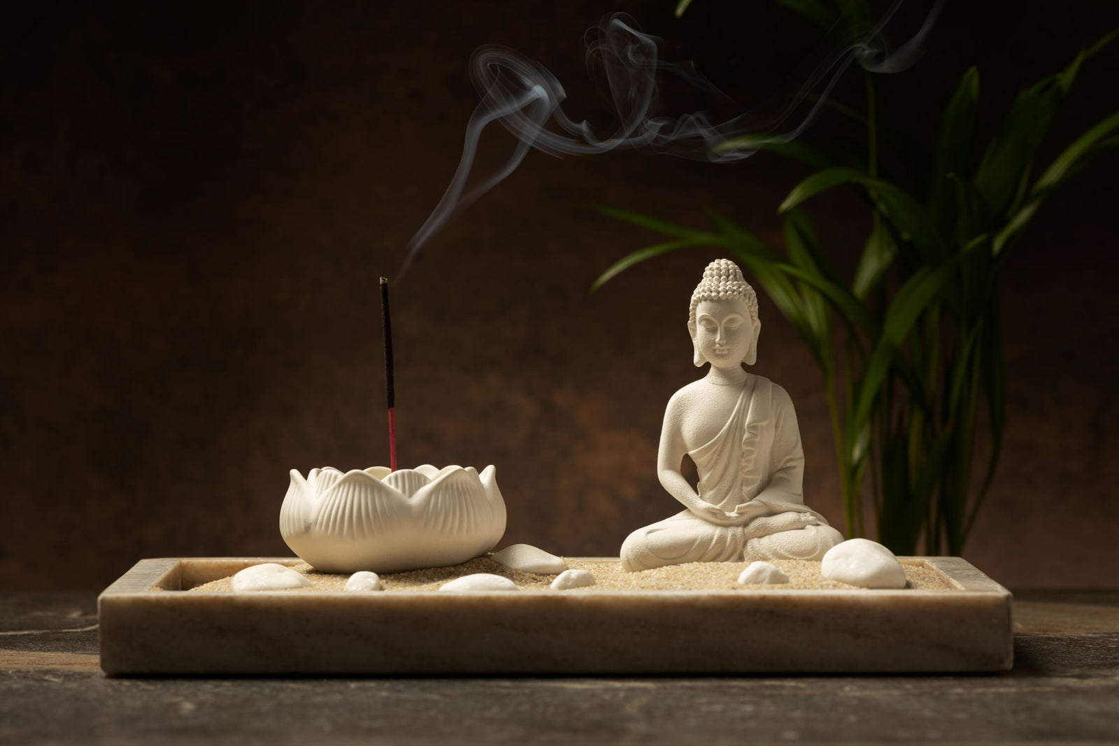 Zen Buddha Incense Wallpaper