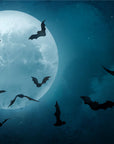 Animal wallpaper – Bats under a mysterious moon