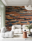 Art Deco Wallpaper - Horizontal Wood Panelling