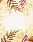 Papier peint floral – Couronne végétale élégante