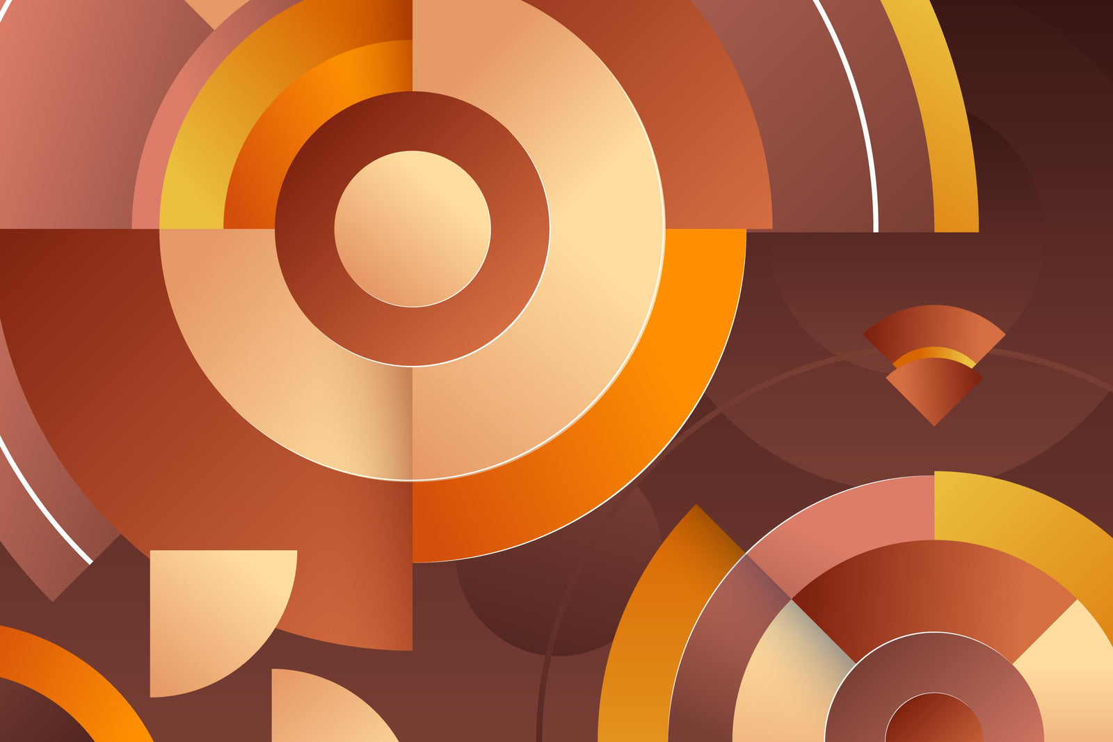 Retro wallpaper – Vintage graphic circles