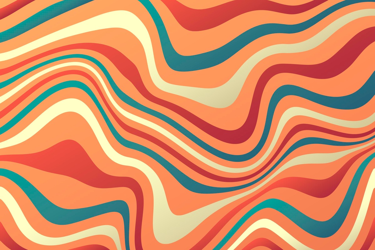 Retro Wallpaper - Waves