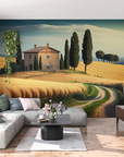 Landscape Wallpaper - Isolated House in Golden Hills