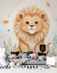 Papier Peint Enfant - Lionceau Mignon dans la Savane