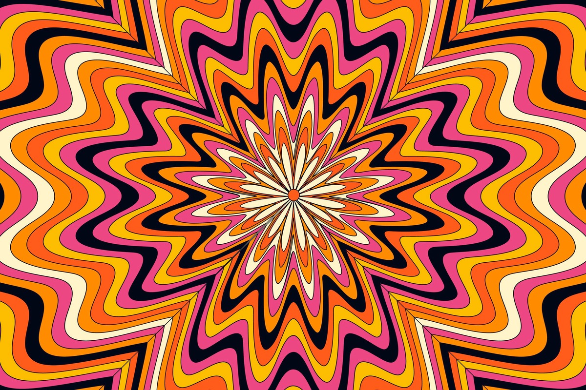 Retro Wallpaper - Psychedelic Waves