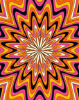 Papier Peint rétro - Vagues Psychédéliques