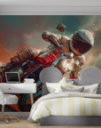 Papier Peint Illustration - Motard Intergalactique