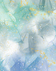 Watercolor wallpaper – Bluish hues and touches of gold