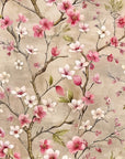 Papier peint fleuri - cerisier japonais vintage