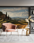Wallpaper Landscape - Road between the Vineyards of Tuscany