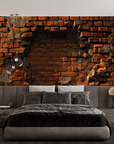 Papier Peint Art & Déco - Mur de Briques en Ruine