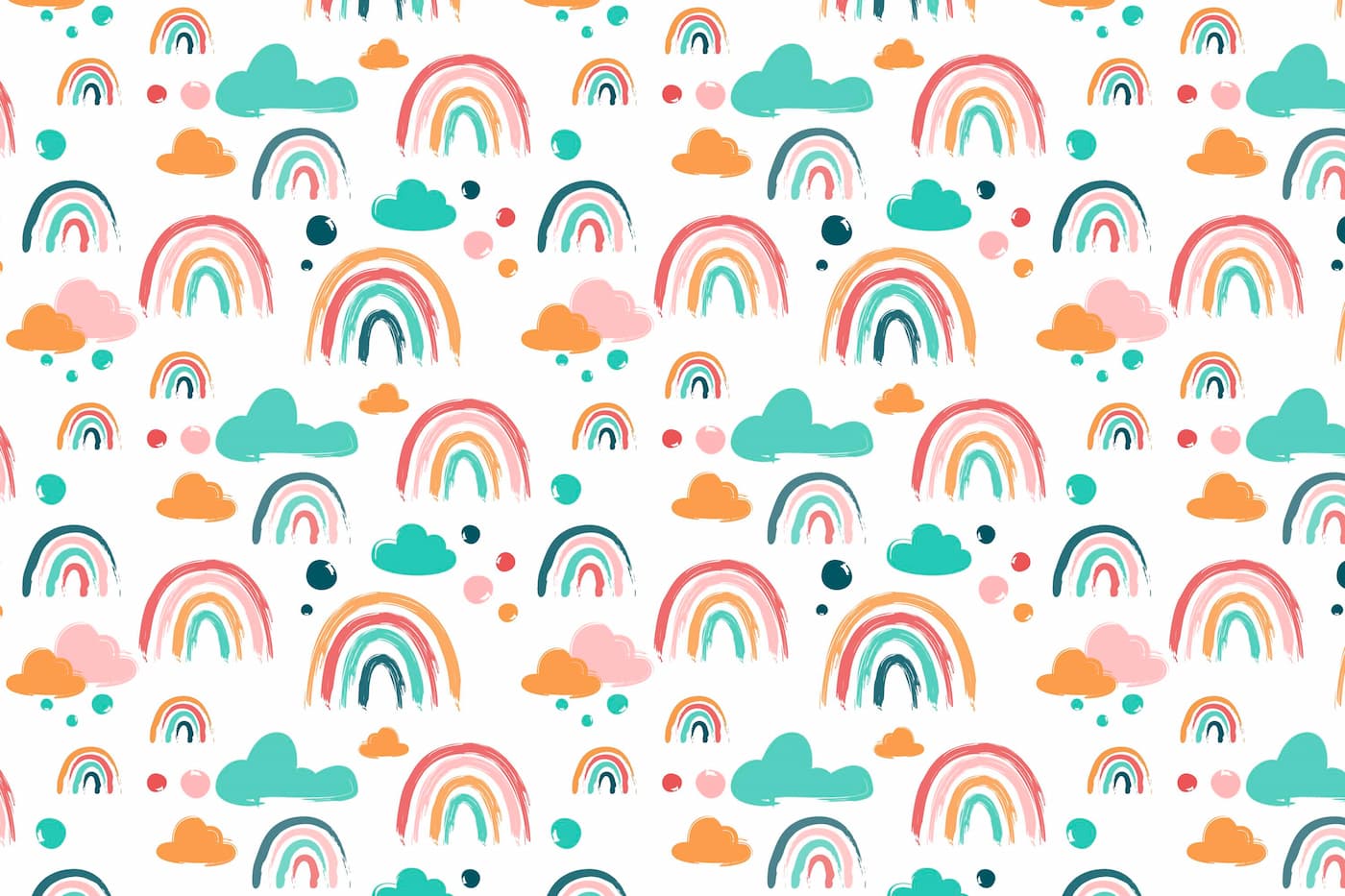 Children's Wallpaper - Happy Rainbow