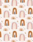 Papier Peint Enfant - Arc-En-Ciel Terracotta