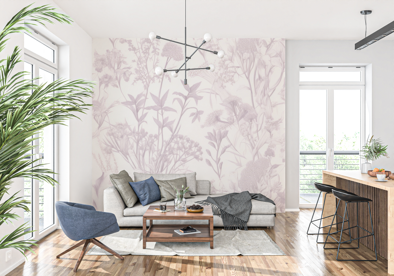 Mauve Grey Wallpaper