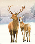 Animal Wallpaper - Deer in the Snow