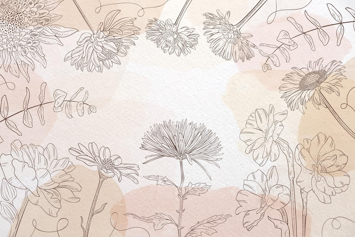 Floral Wallpaper - Vintage Linear