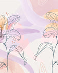 Papier Peint Abstrait - Fleurs et Motifs Artistiques