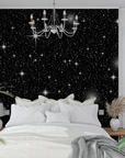 Black and White Wallpaper - Night Starbursts