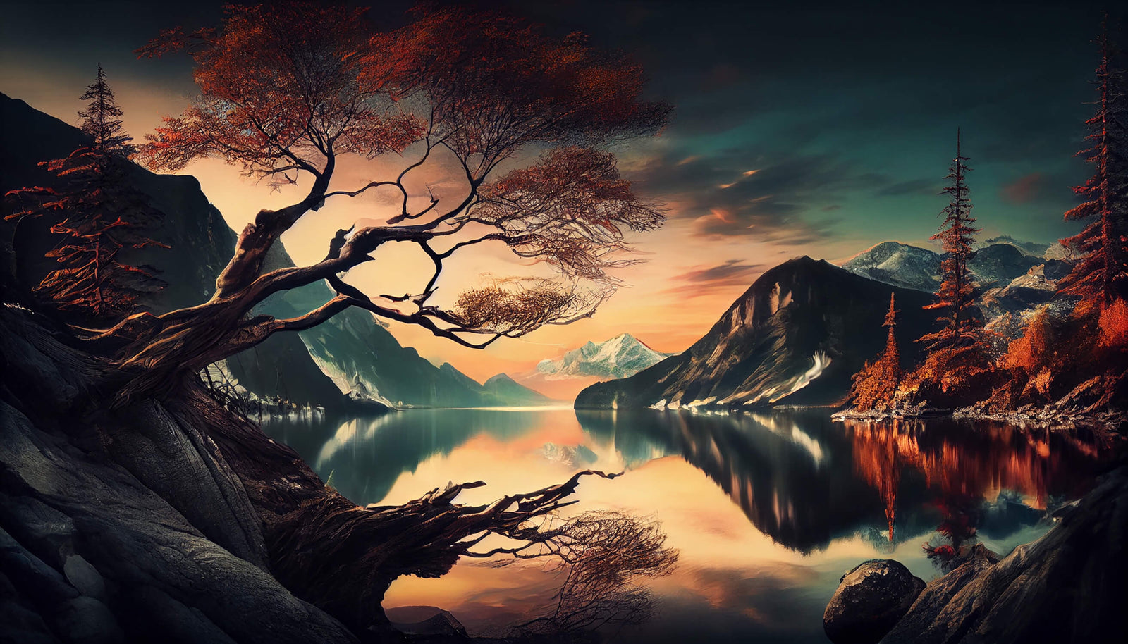 Japanese Zen Lake Wallpaper