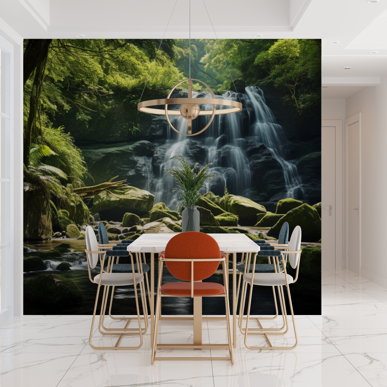 Forest Wallpaper - Lush Waterfalls