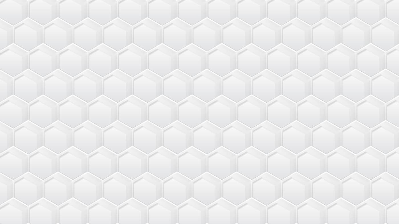 Geometric Wallpaper - Modern White Hexagons