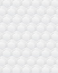 Geometric Wallpaper - Modern White Hexagons