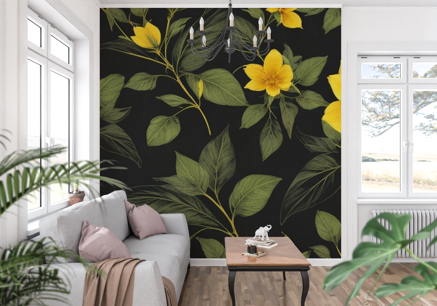 Black and Yellow Wallpaper