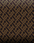 Papier Peint Art & Déco - Motifs Chevron Dorés