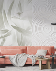 Papier Peint Feuillage  - Feuilles abstraites