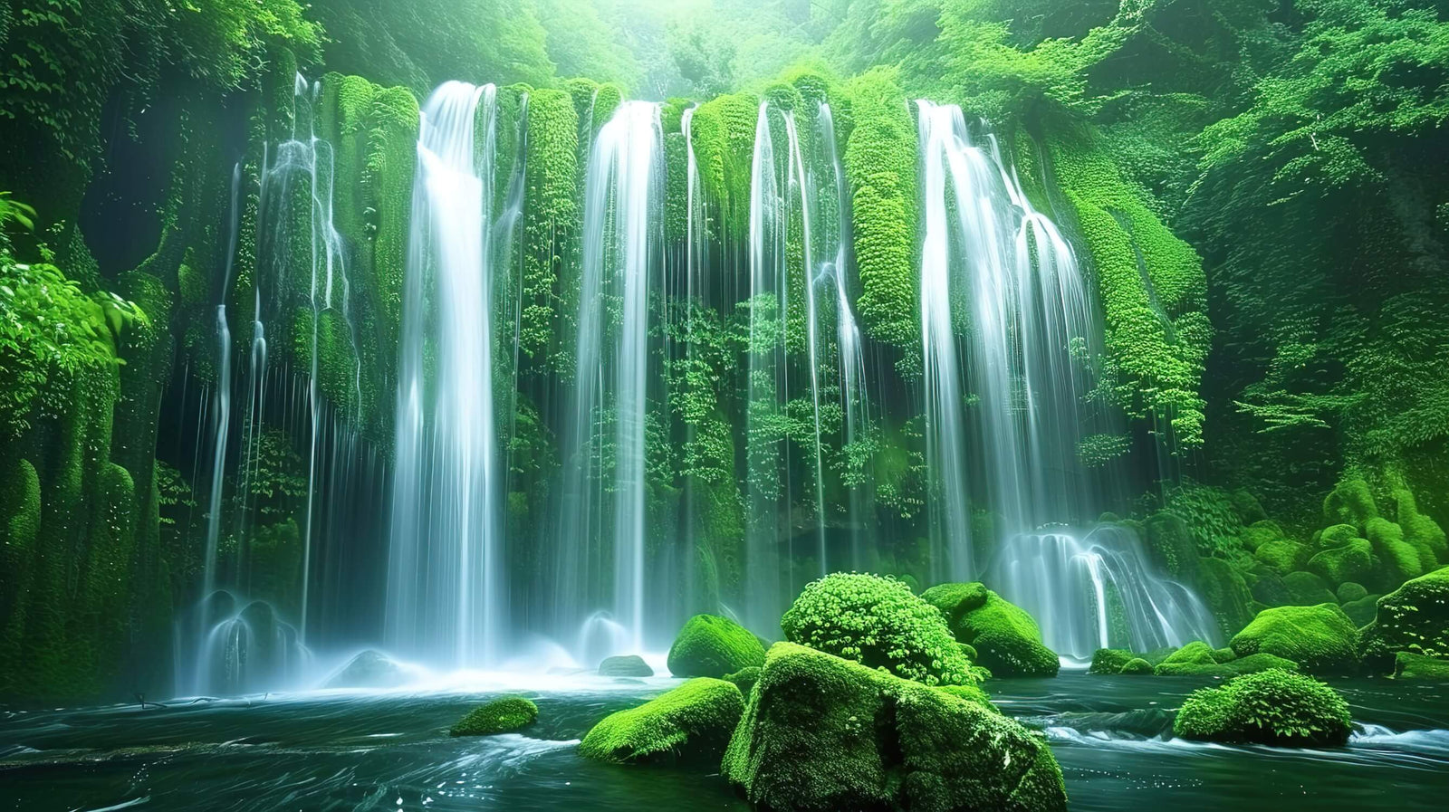 Forest Wallpaper - Plant Waterfall