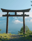 Japanese Wallpaper - Torii and Mount Fuji
