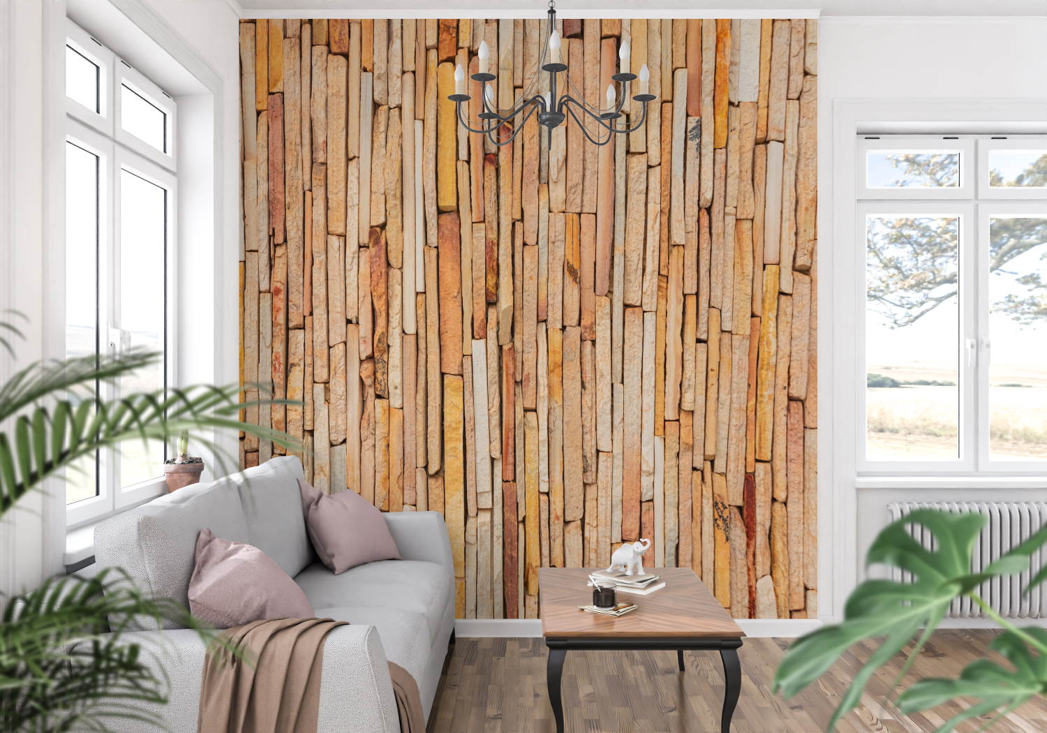 Wood Wallpaper - Bamboo Wall