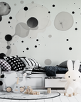 Black and White Wallpaper - Abstract Bubbles